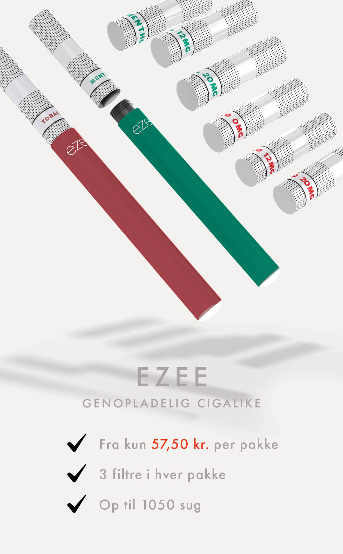 Ezee e-cigaret Startpakke