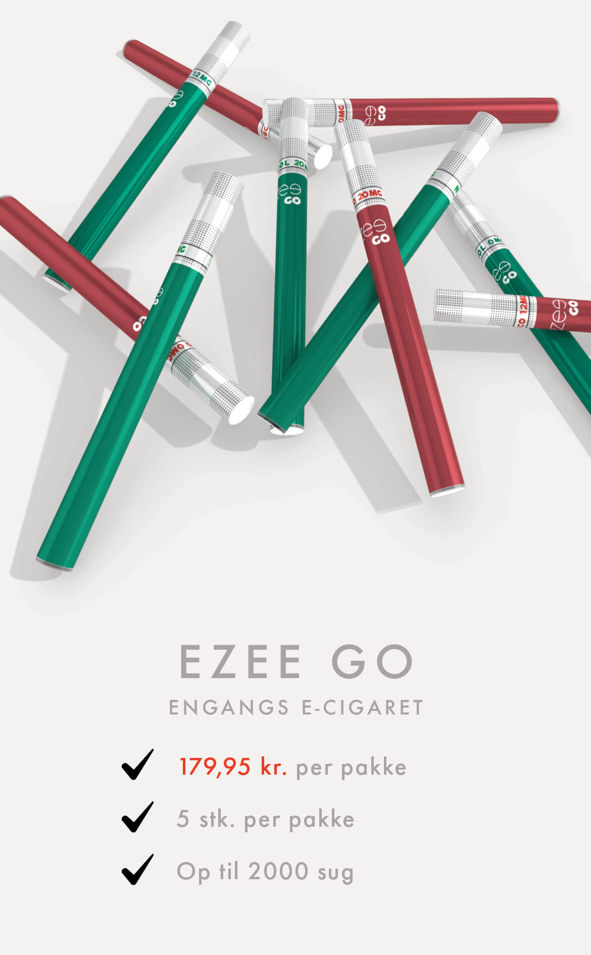 Ezee GO engangs e-cigaret