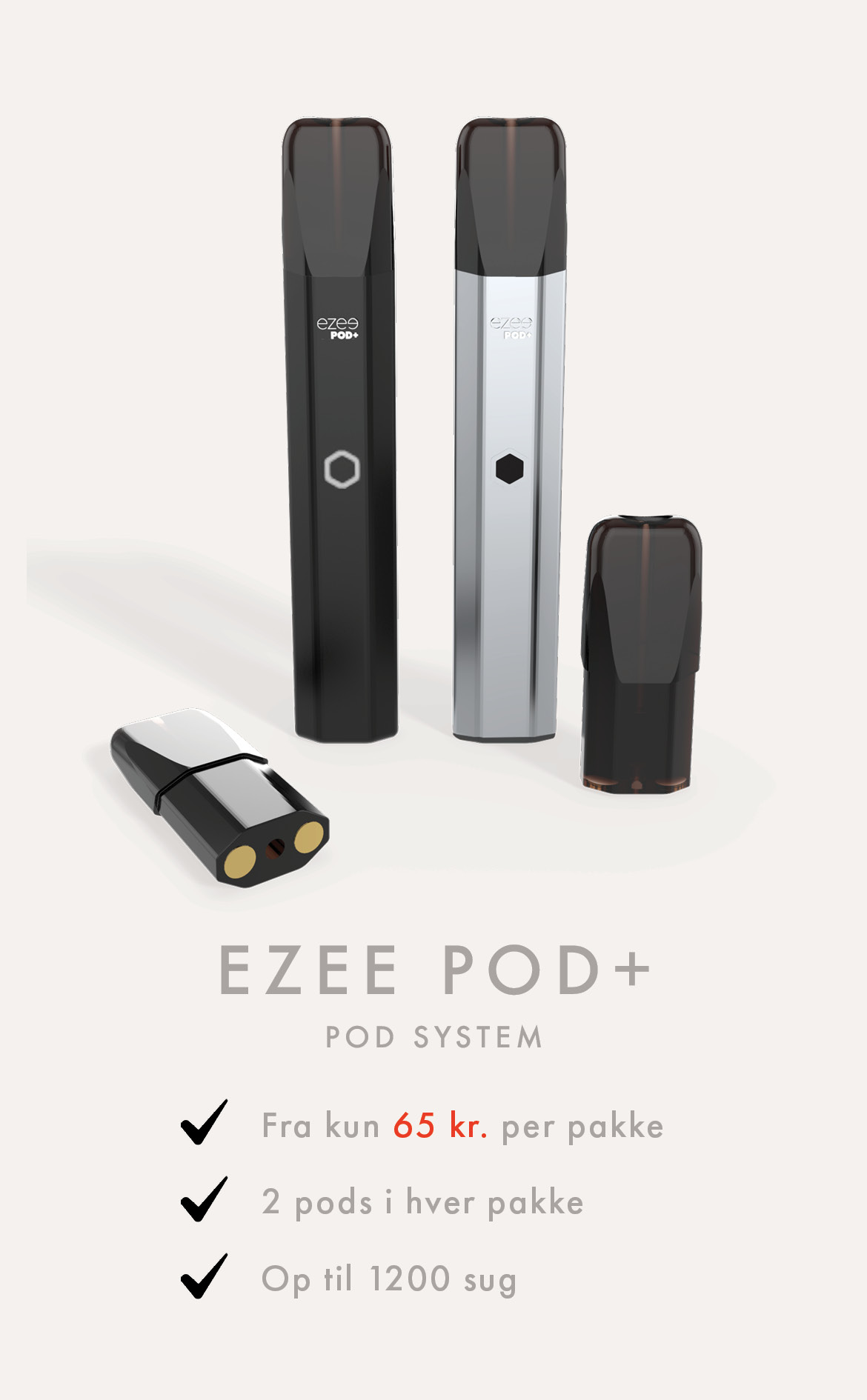 Ezee POD+ pod system med nikotin