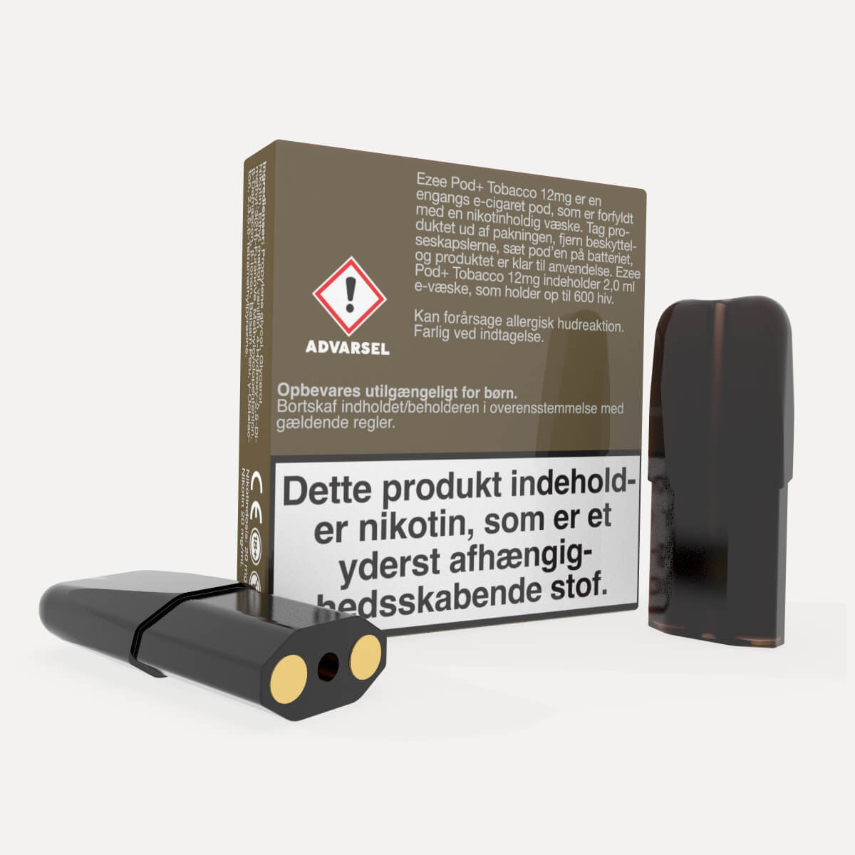 Ezee Pod+ Pods Tobak 12mg Nikotin - Pakke med 2